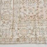 5x12 Pastel Beige Pink Turkish Vintage Area Rug, 160x375Cm