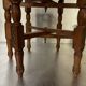 Oriental tea table, moroccan, copper top, engraved wood base, ethnic