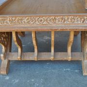 Chinese dignitary armchair in patinated oak