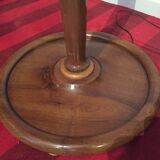 Walnut art deco floor lamp