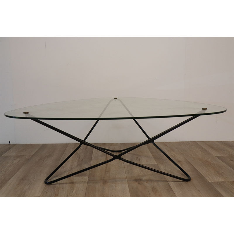 Table basse vintage « Jasmin » de Florent Lasbleiz pour Airborne 1950