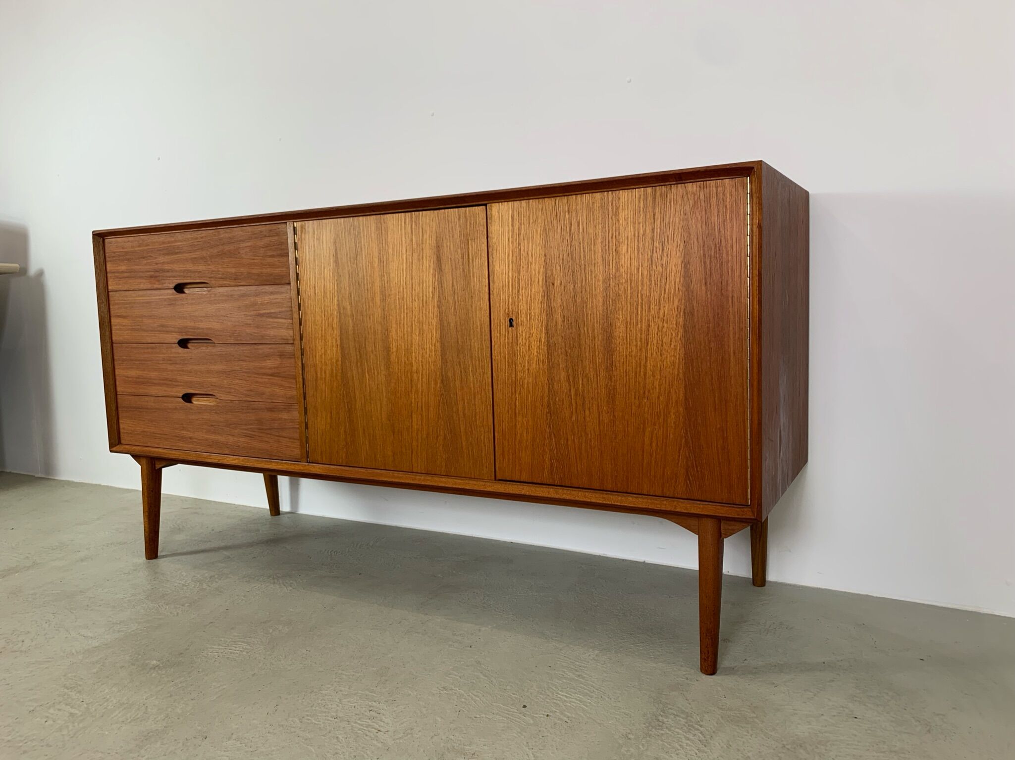 Teak sideboard by rex raab for wilhelm renz, 1960s