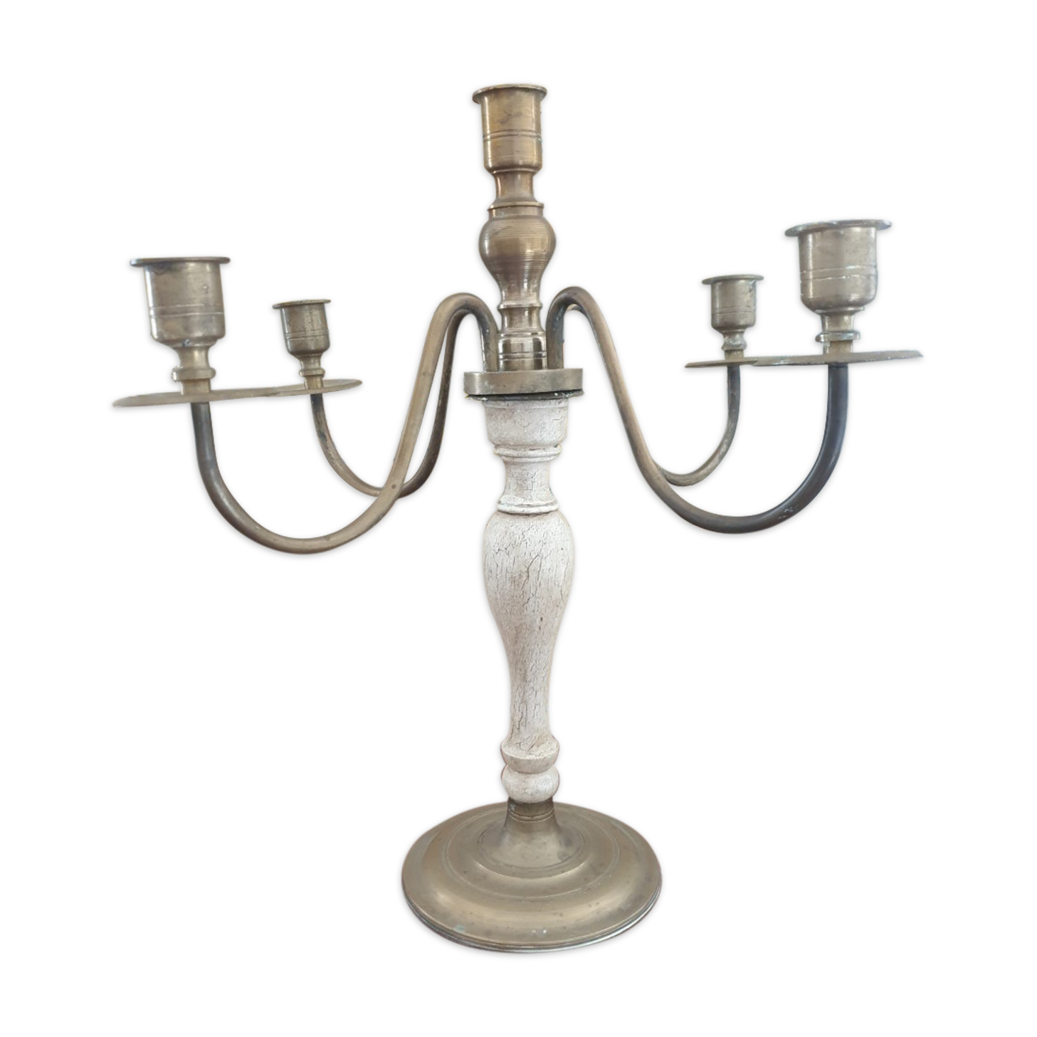 Chandelier 5 branches in brass