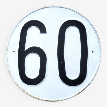 Speed limit sign 60