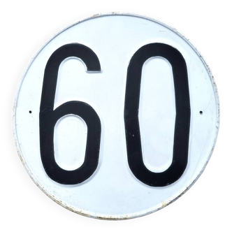 Panneau de limitation de vitesse 60