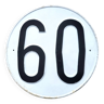 Panneau de limitation de vitesse 60