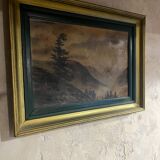 Peinture ancienne début xxème paysage