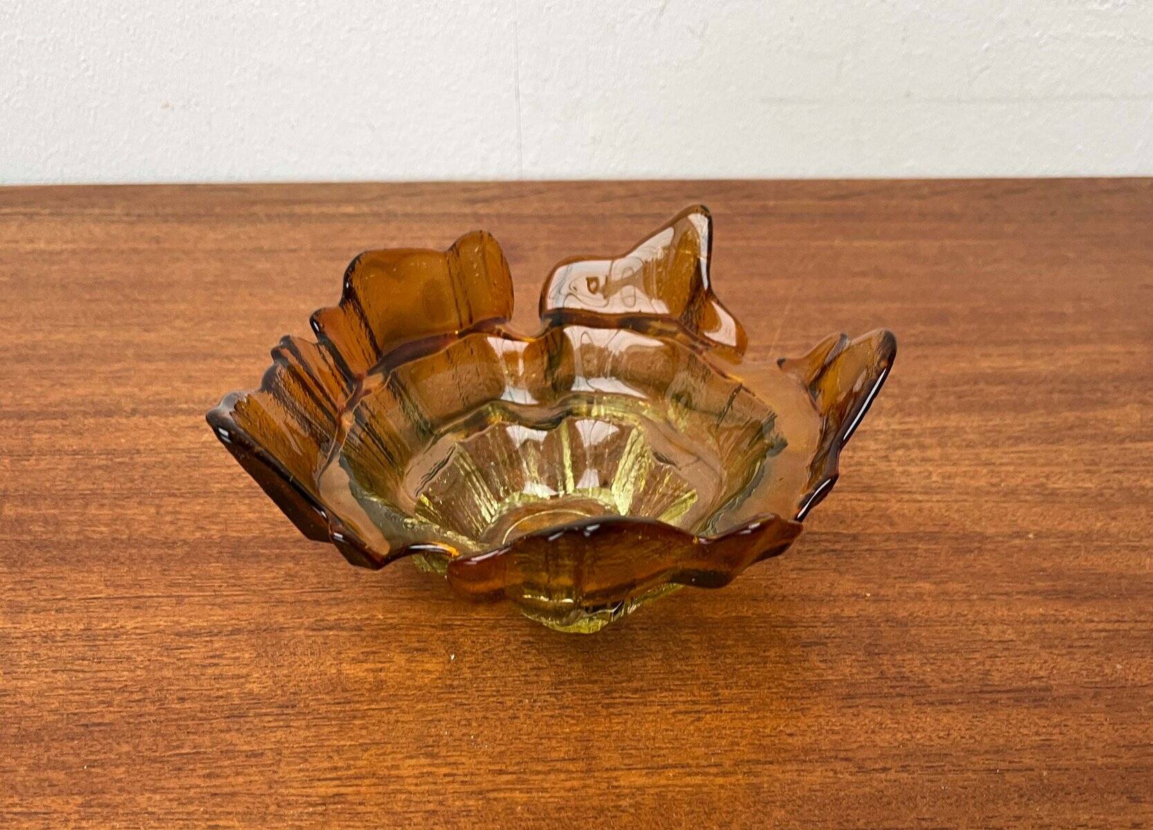 Bol vintage en verre d'art de Muurla, années 1970