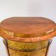 Oval pedestal cabinet - Walnut - Hand polished - Year 1840s