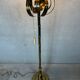 Vintage brass faux bamboo floor lamp