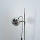 Space age chromen staande bol lamp vloerlamp
