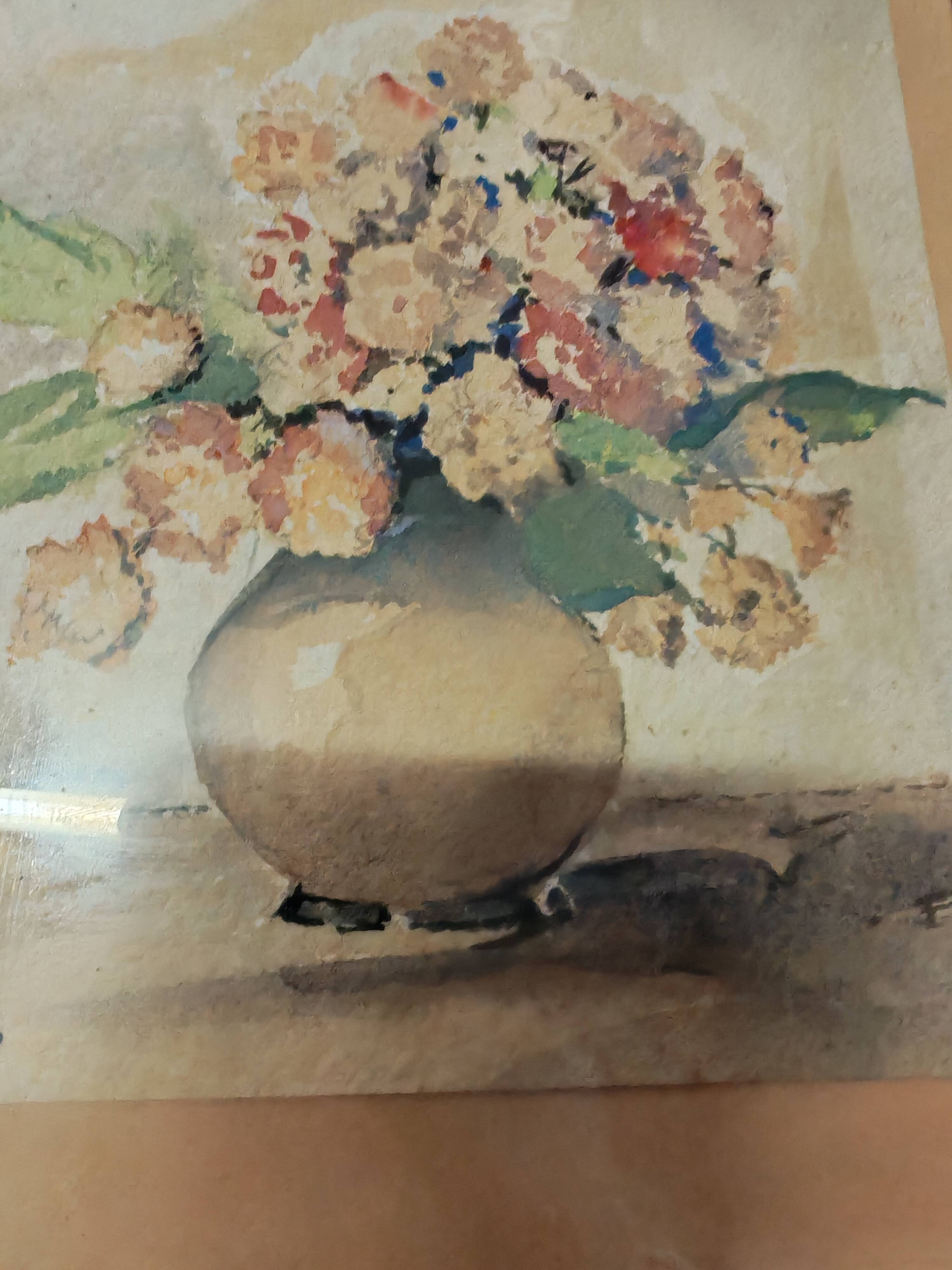 Set of two vintage flower illustrations