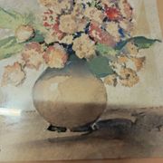 Set of two vintage flower illustrations