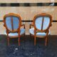 Paire de fauteuils medaillon de style Louis XVI