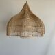 Rattan pendant lamp in the shape of a flower