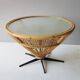 Table basse en rotin