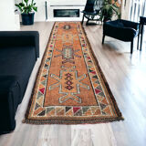 Vintage kurdish herki  runner , 318 x 90 cm