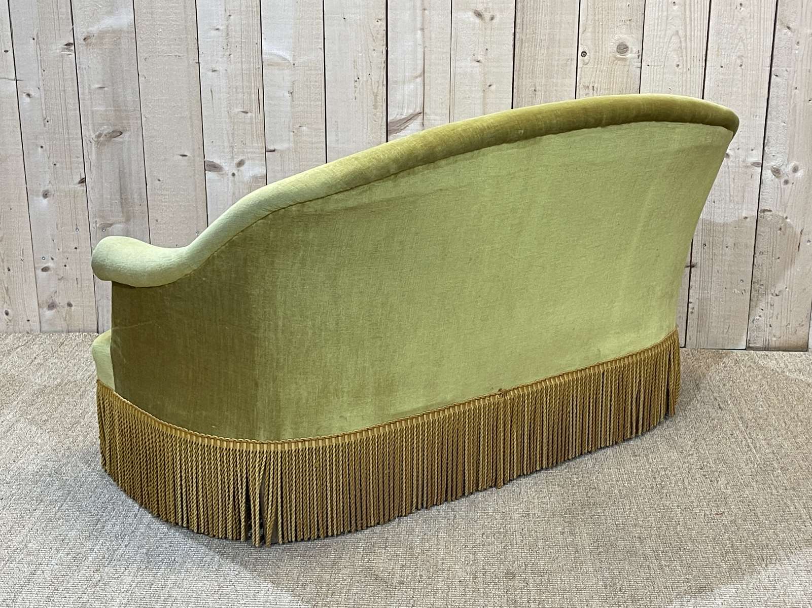 1950s velvet toad sofa