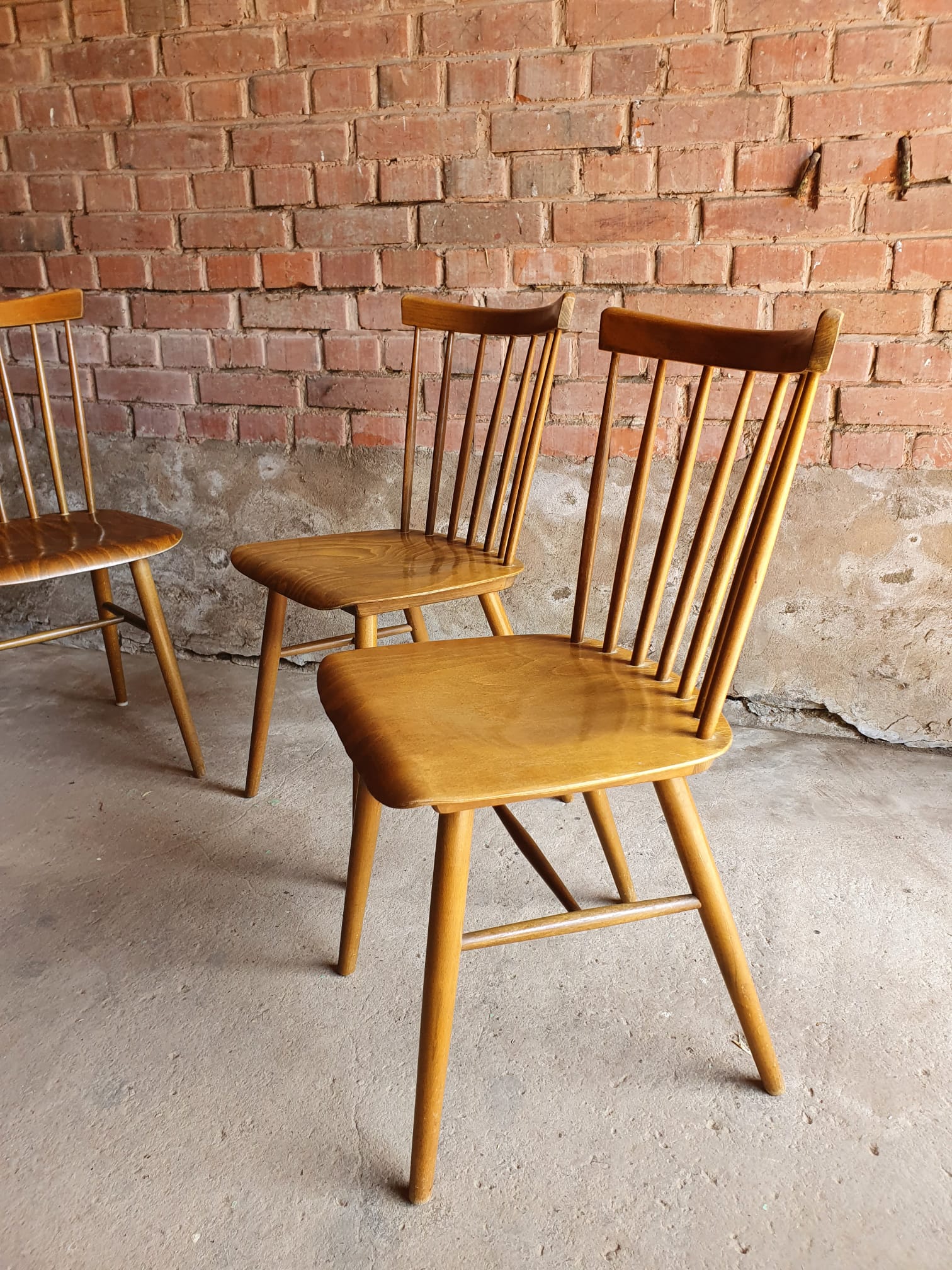 4 bistro chairs 1960