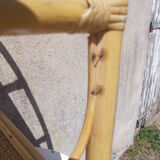 Wall or standing rattan shelf