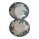 Duo of Moulin des Loups & Hamage plates, Marie-Louise model