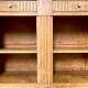 Antique low cabinet in wood and marble