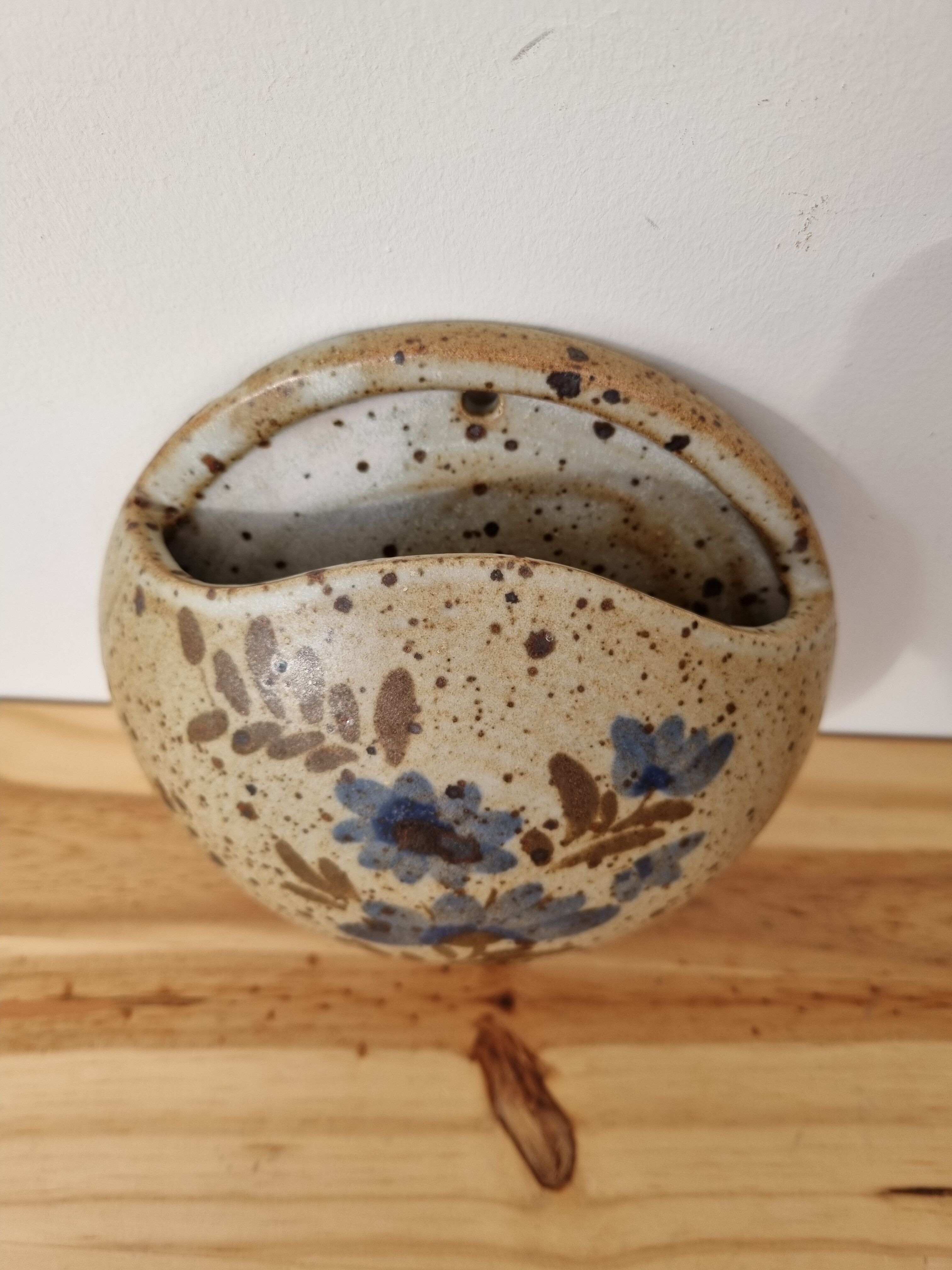 Handmade vintage sandstone wall vase