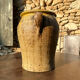 Ancient terracotta pottery jar