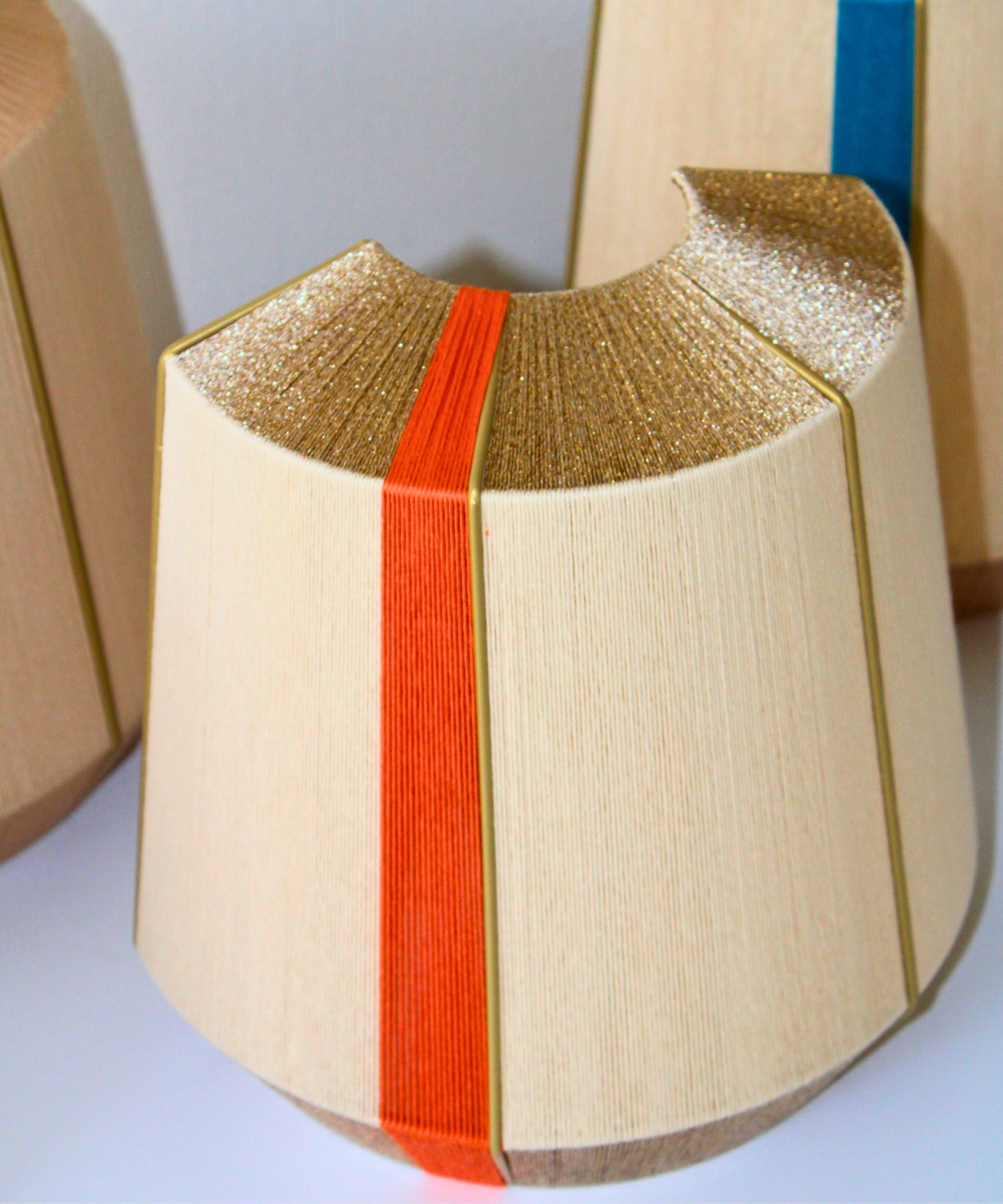 Colourful wall light L’Epicurienne gold – orange
