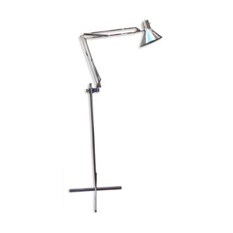 Articulated floor lamp Luxo in chrome metal 70s