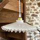 Vintage opaline suspension