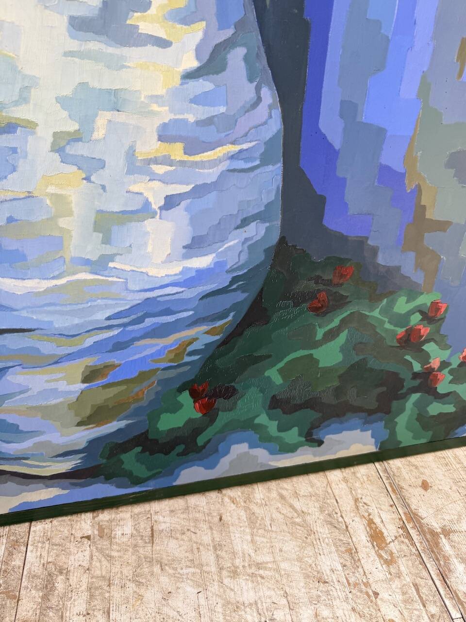 Saunière Audouze XL blue jar painting