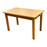 Scandinavian table with drawer in oak wood