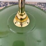 Green enamelled sheet metal wall lamp