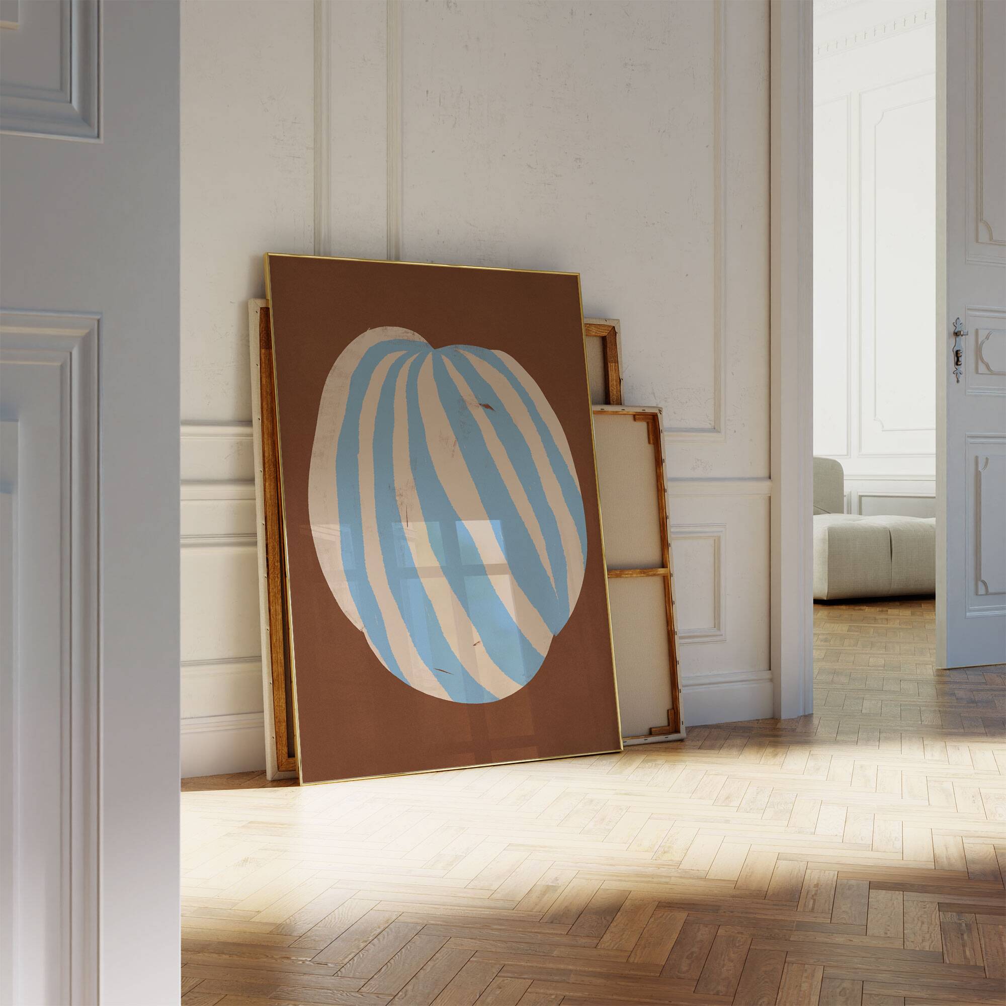 Peinture abstraite giclée, 50x70cm