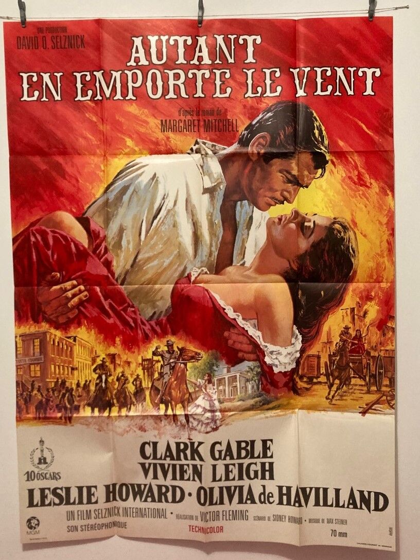 Affiche Cinéma Autant En Emporte Le Vent - Poster 50x70 Cm Haute Qualité