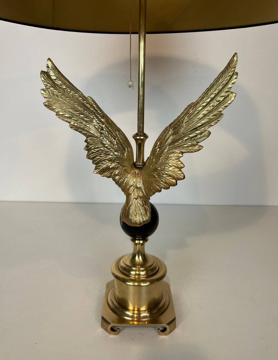 Royal Eagle Table Lamp in Bronze, in the Style of Maison Charles, Work