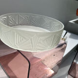 Art deco frosted glass cut