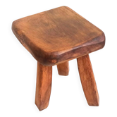 Tabouret tripode brutaliste Années 60
