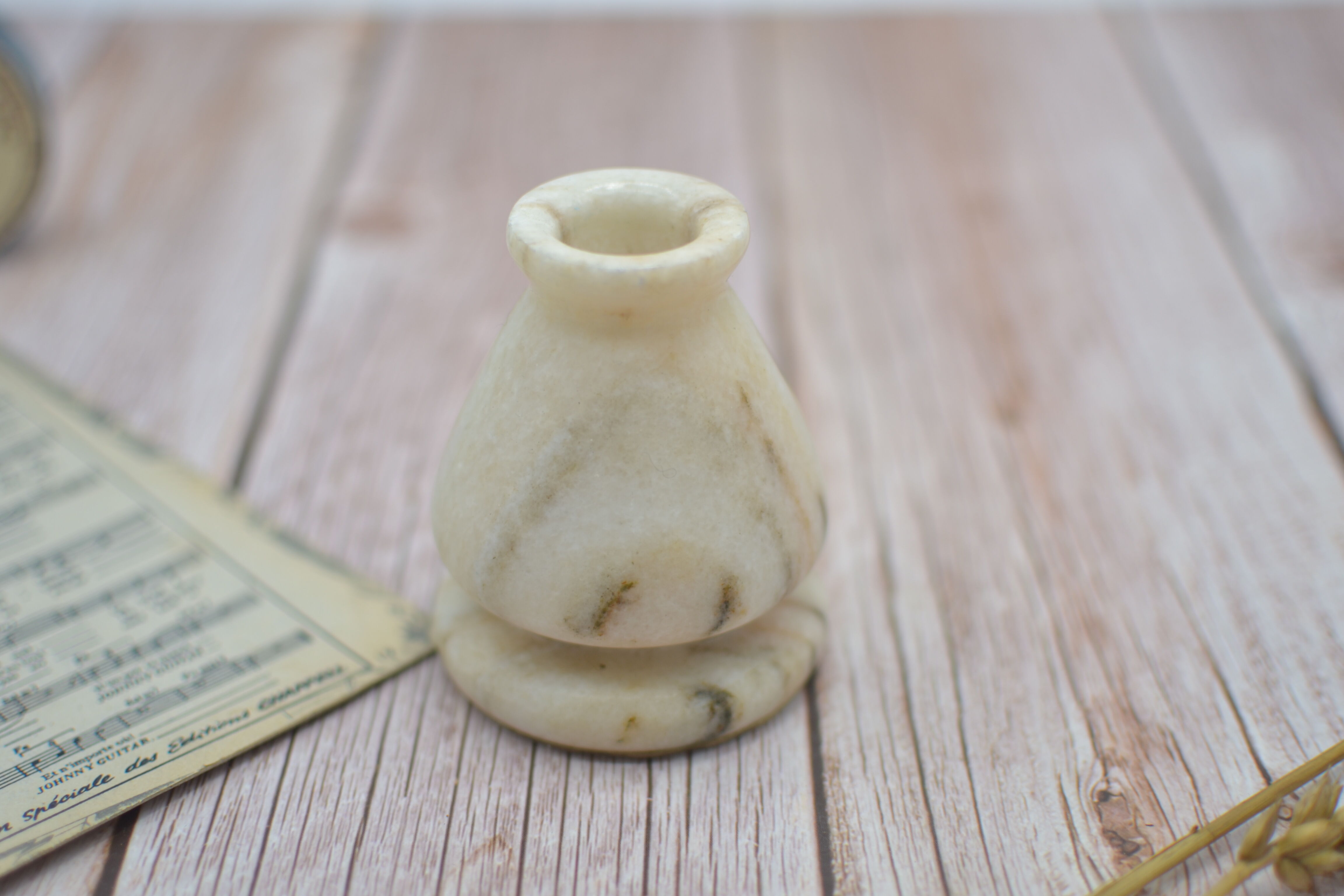 Marble candle holder