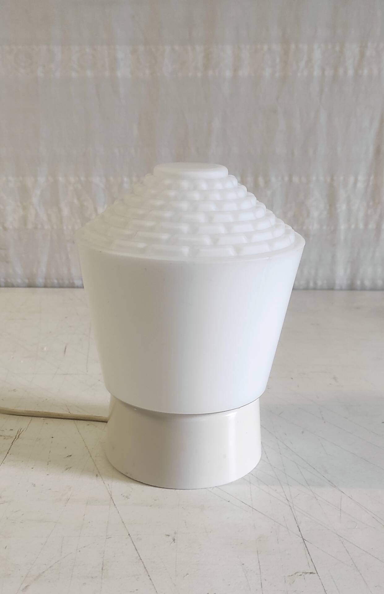 Bauhaus style ceiling light in opaline glass - mid 20th century