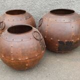 Set of 3 metal pots