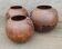 Lot de 3 pots en métal