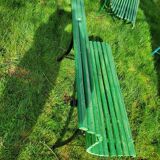 Slatted garden bench