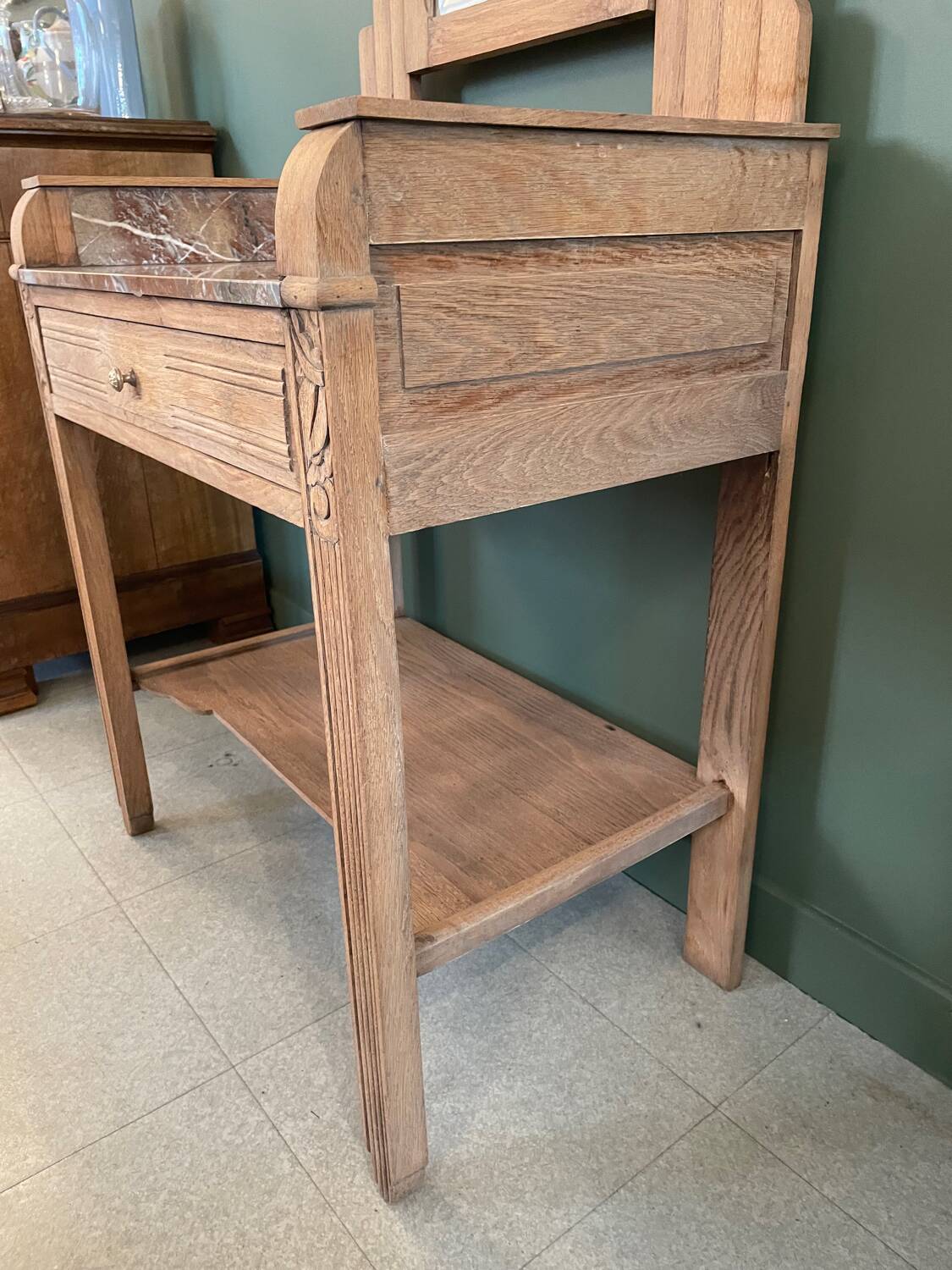Sandblasted art deco dressing table