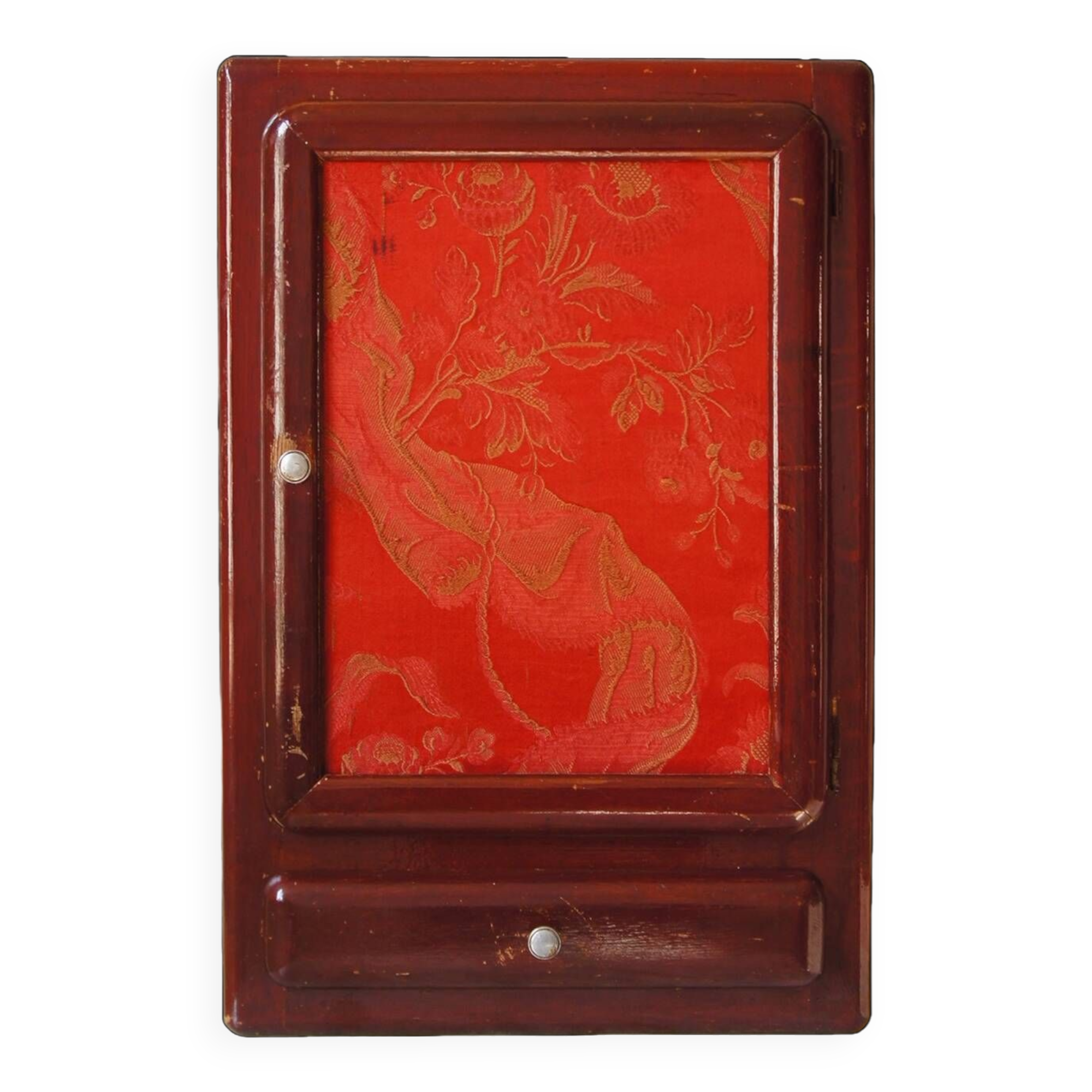 Medicine cabinet in red lacquered wood “Blood of beef”, Circa 1930