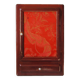 Medicine cabinet in red lacquered wood “Blood of beef”, Circa 1930