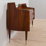 Mid century Italian credenza sideboard in walnut, 1950