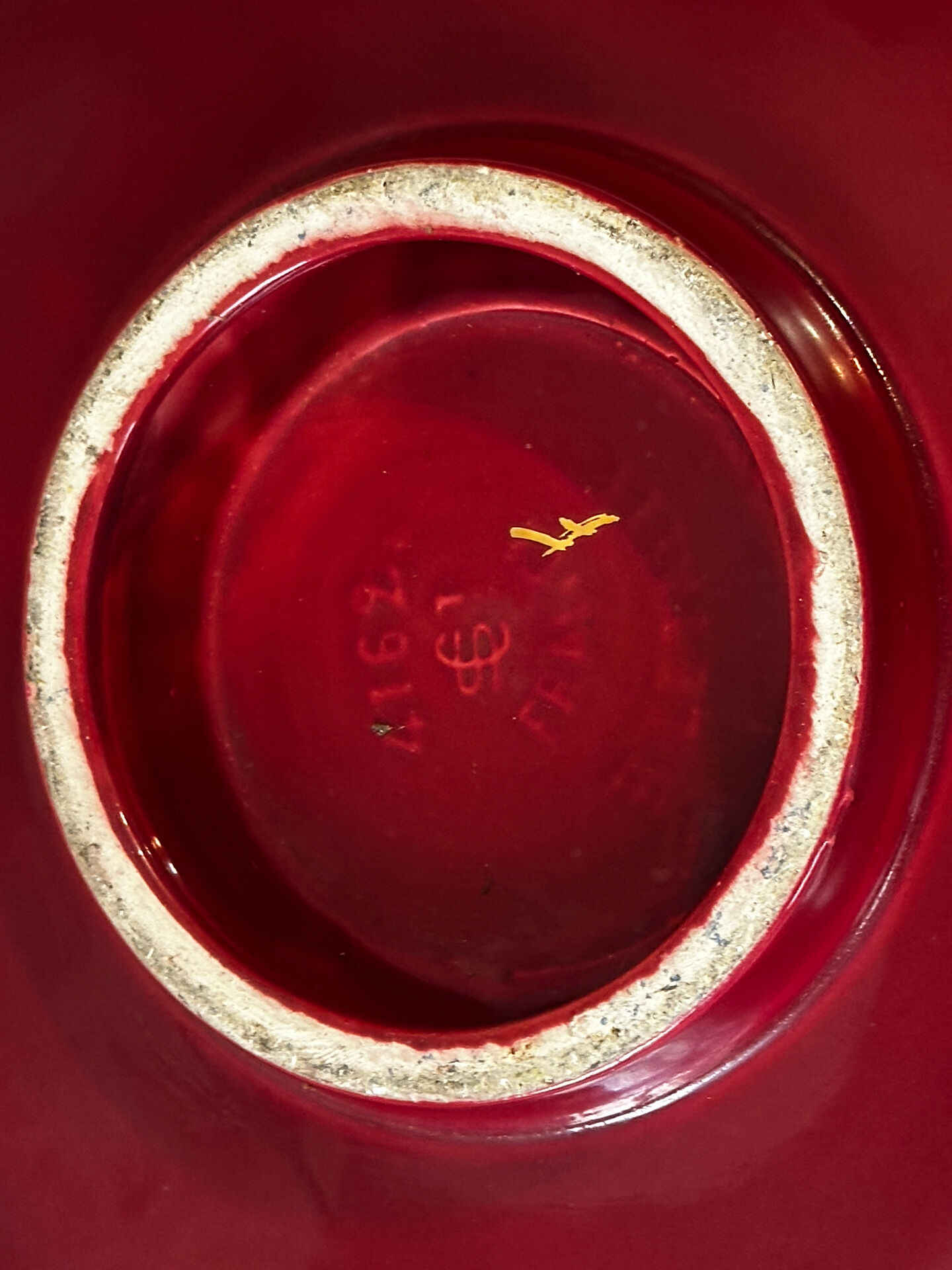Plat ajouré Saint-Clément par Blanche Letalle mid-Century D 35 cm