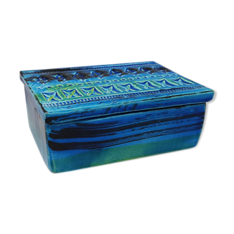 1960s Bitossi box by Aldo Londi Blue Collection